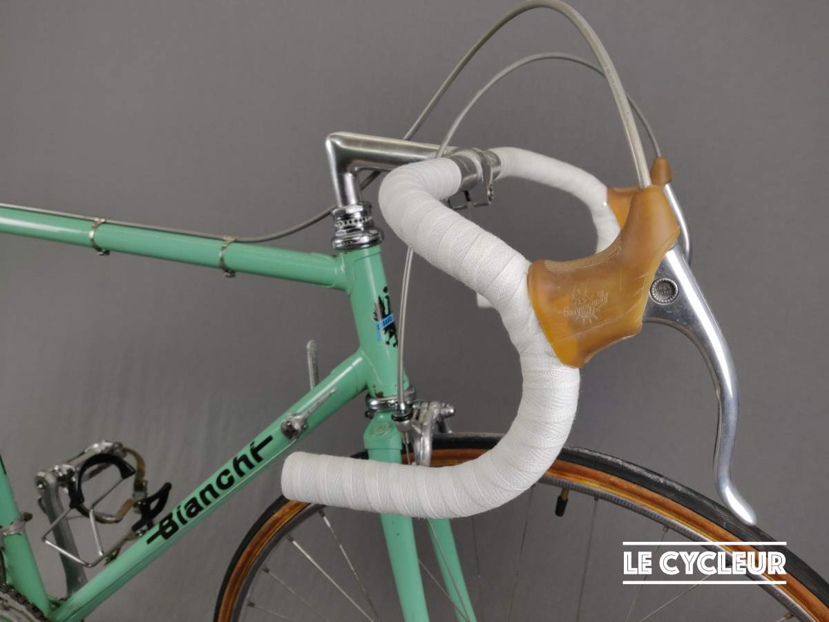 Campagnolo Campagnolo Record 11 lever hoods bianchi green pair 